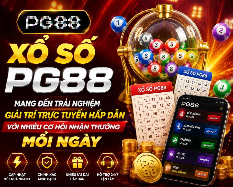 Xổ số PG88 mang đến trải nghiệm giải trí trực tuyến hấp dẫn với nhiều cơ hội nhận thưởng mỗi ngày